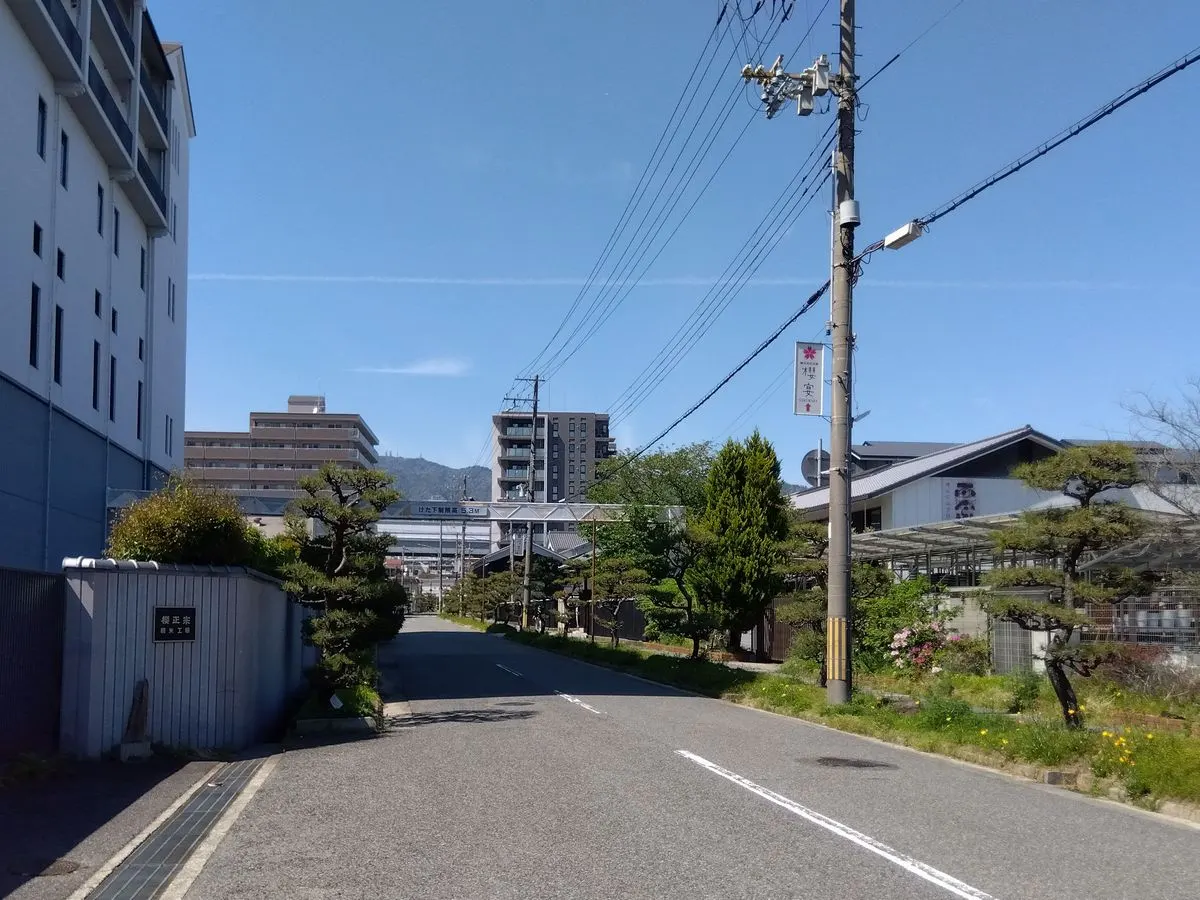 櫻正宗の本社・酒造棟付近